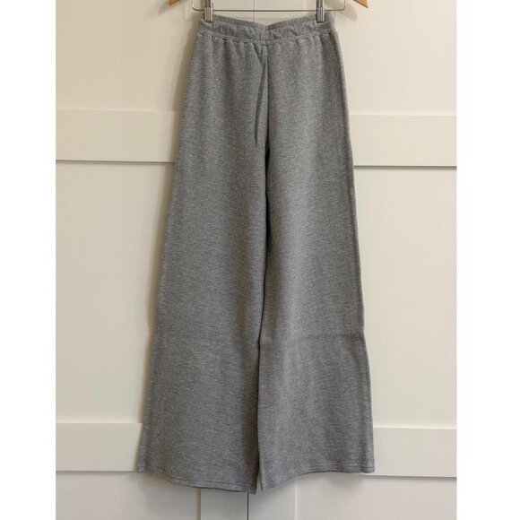 Negative Underwear Waffle Knit Track Pant in Heather Grey, Size X-Small - Picture 11 of 11